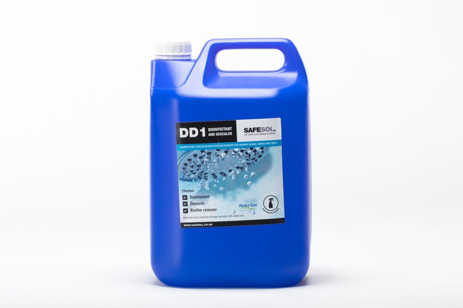 Shower Disinfectant DD1 Hard water disinfectant suitable for showers and TMVs 5 litres