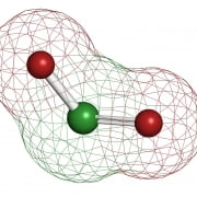 Chlorine Dioxide Molecule Diagram of a Chlorine dioxide molecule